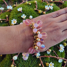 Load image into Gallery viewer, ROSELYNN- Pink and Gold Beaded Bracelet
