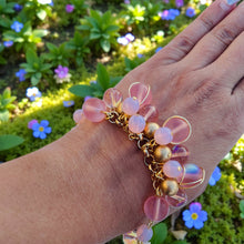 Load image into Gallery viewer, ROSELYNN- Pink and Gold Beaded Bracelet