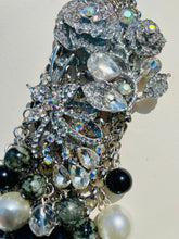 Load image into Gallery viewer, HARMONY- Black and White Bib Statement Necklace