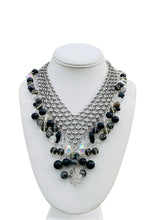 Load image into Gallery viewer, ADINA- Black and Silver Multi colored Beaded Short Necklace