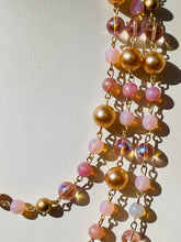 Load image into Gallery viewer, AVIVA-  Pink Multi-color, Multi-strand Beaded Necklace