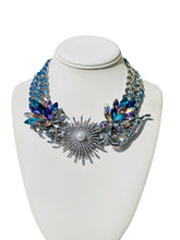 Load image into Gallery viewer, MILLIE - Blue and Purple Multicolored Statement Necklace