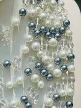 Load image into Gallery viewer, SOLANA- White Pearl and Gray Multi-strand Beaded Necklace