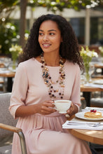 Load image into Gallery viewer, RAELYN- Pink and Brown Multi-color, Multi-strand Beaded Necklace