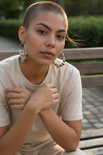 Load image into Gallery viewer, MALEAH- Brown Multi colored Wire wrapped Hoops
