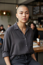 Load image into Gallery viewer, MALEAH- Brown Multi colored Wire wrapped Hoops
