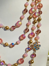 Load image into Gallery viewer, ROSALEE-  Pink Multi-color, Multi-strand Beaded Necklace
