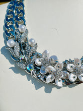 Load image into Gallery viewer, ILIA - Silver, Crystal and Pearl Statement Necklace
