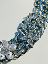 Load image into Gallery viewer, ILIA - Silver, Crystal and Pearl Statement Necklace
