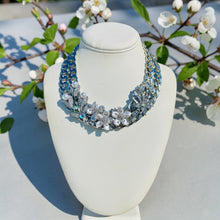 Load image into Gallery viewer, ILIA - Silver, Crystal and Pearl Statement Necklace
