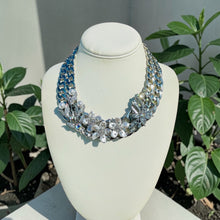 Load image into Gallery viewer, ILIA - Silver, Crystal and Pearl Statement Necklace
