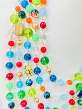 Load image into Gallery viewer, SHOMA- Blue and Green Multi color Necklace
