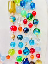 Load image into Gallery viewer, SHOMA- Blue and Green Multi color Necklace
