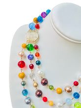 Load image into Gallery viewer, LUNA- Green, Blue and Red Multi color Necklace
