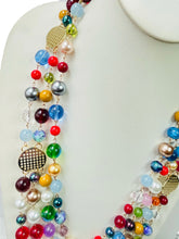 Load image into Gallery viewer, LINDSEY- Green, Blue and Red Multi color Necklace
