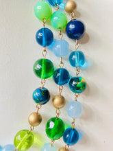 Load image into Gallery viewer, SALISHA- Blue and Green Multi color Beaded Short Necklace
