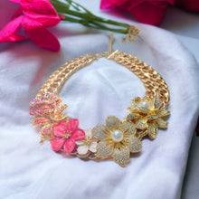 Load image into Gallery viewer, AMELIA - Pink Multi color Statement Necklace
