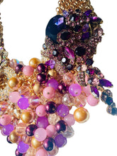 Load image into Gallery viewer, CAMILA- Purple Multi color Statement Necklace
