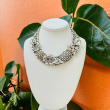 Load image into Gallery viewer, NADINA - Pearl and Crystal Statement Necklace
