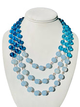 Load image into Gallery viewer, MILA- Blue Beaded Multistrand Necklace
