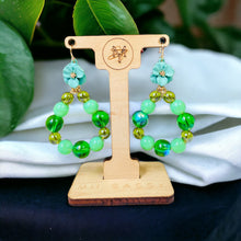 Load image into Gallery viewer, Green Tear Drop Earrings, Green Earrings, Tear Drop Earrings
