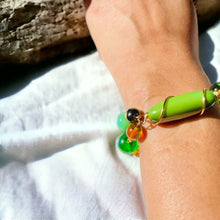 Load image into Gallery viewer, CHINIELLE- Green Multi colored Beaded Bracelet
