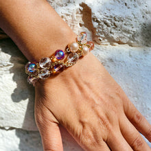 Load image into Gallery viewer, CALLIE ANN- Pink Multi-color Braided Beaded Bracelet
