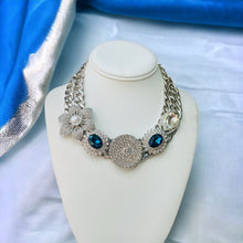 Load image into Gallery viewer, Crystal Necklace, Crystal and Blue Necklace
