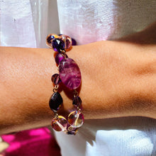 Load image into Gallery viewer, Purple Beaded Bracelet, Purple Bracelet
