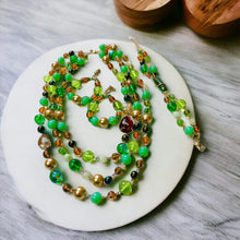 Load image into Gallery viewer, Green Necklace Set, Earring Set, Bracelet Set, Jewelry Set, Green Jewelry
