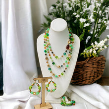 Load image into Gallery viewer, Green Necklace Set, Earring Set, Bracelet Set, Jewelry Set, Green Jewelry
