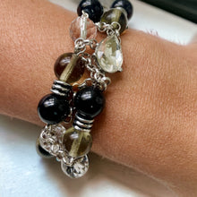 Load image into Gallery viewer, XENA- Black and Silver Beaded Bracelet
