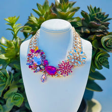 Load image into Gallery viewer, NOLA- Pink Multi-color Statement Necklace
