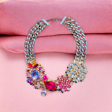 Load image into Gallery viewer, NOLA- Pink Multi-color Statement Necklace
