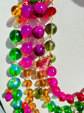 Load image into Gallery viewer, ISLA- Pink and Green Multi color Beaded Necklace
