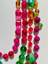 Load image into Gallery viewer, ISLA- Pink and Green Multi color Beaded Necklace
