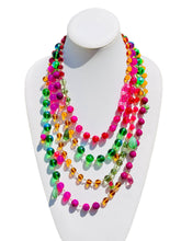 Load image into Gallery viewer, ISLA- Pink and Green Multi color Beaded Necklace
