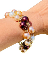 Load image into Gallery viewer, ABBIE- Brown and Gold Multi color Beaded Bracelet
