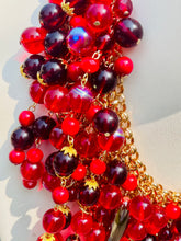 Load image into Gallery viewer, UNIQUE- Red Beaded Statement Necklace
