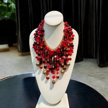 Load image into Gallery viewer, Red Statement Necklace
