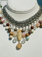 Load image into Gallery viewer, MAILI- Silver Multi colored Beaded Choker Necklace
