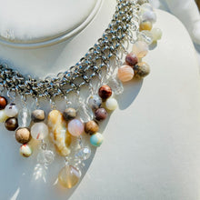 Load image into Gallery viewer, MAILI- Silver Multi colored Beaded Choker Necklace
