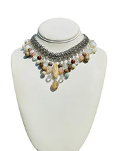 Load image into Gallery viewer, MAILI- Silver Multi colored Beaded Choker Necklace
