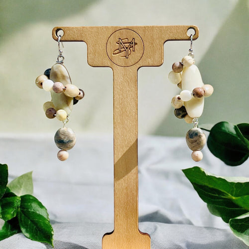 Neutral Drop Earrings, Dangling Earrings