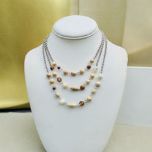 Load image into Gallery viewer, Neutral Necklace, Short Necklace, Multi strand Necklace
