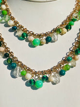 Load image into Gallery viewer, NERRY- Green Multi colored Beaded Short Necklace
