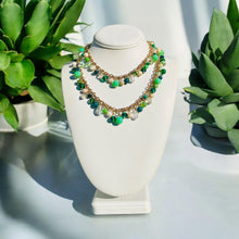 Load image into Gallery viewer, NERRY- Green Multi colored Beaded Short Necklace
