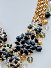 Load image into Gallery viewer, EVA- Black and Gold Multi colored Beaded Short Necklace
