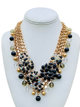 Load image into Gallery viewer, EVA- Black and Gold Multi colored Beaded Short Necklace
