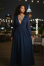 Load image into Gallery viewer, WYNTER - Pearl and Gold Multi color Bib Statement Necklace
